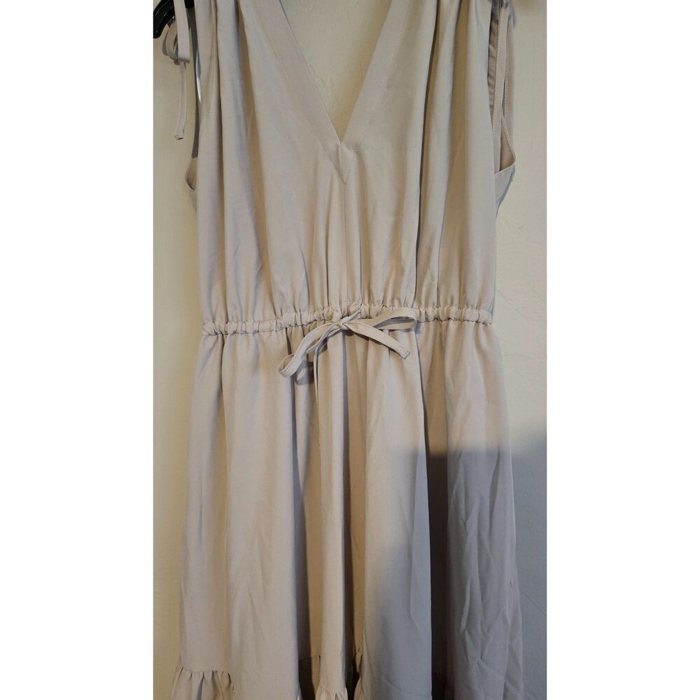 Calvin Klein Commuter Sleeveless Tan Tiered Maxi Dress Size 4 NWTxi Dress - Picture 5 of 6